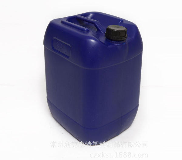 厂家批发25L化工桶 蓝色带盖小口化工塑料方桶