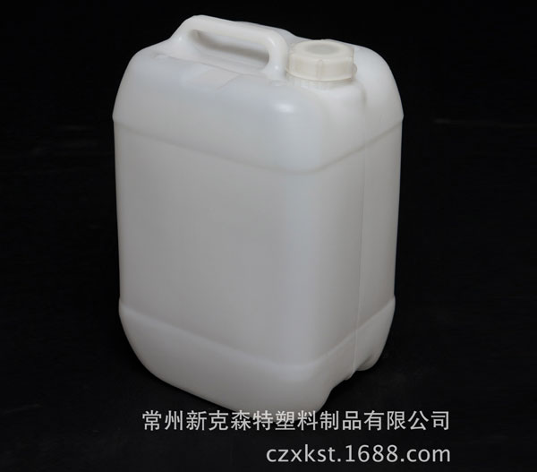 食品级10L化学品包装桶，吹塑容器 耐高温高压白色化工塑料方桶
