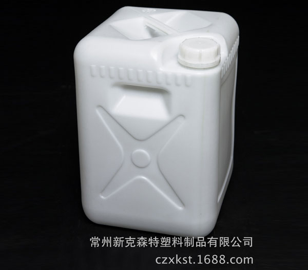 【美观大方】常州厂家供应助剂用中空吹塑化工桶 20L塑料化工方桶