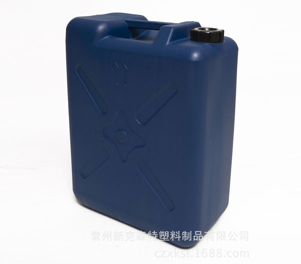 供应蓝色化工塑料扁桶 中空吹塑25L化工桶 化工类25kg塑料桶品种齐全
