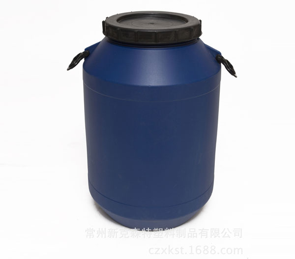 塑料桶厂家直销黑色50l化工塑料圆桶 环保耐储蓄耐高温化工农用液体圆桶